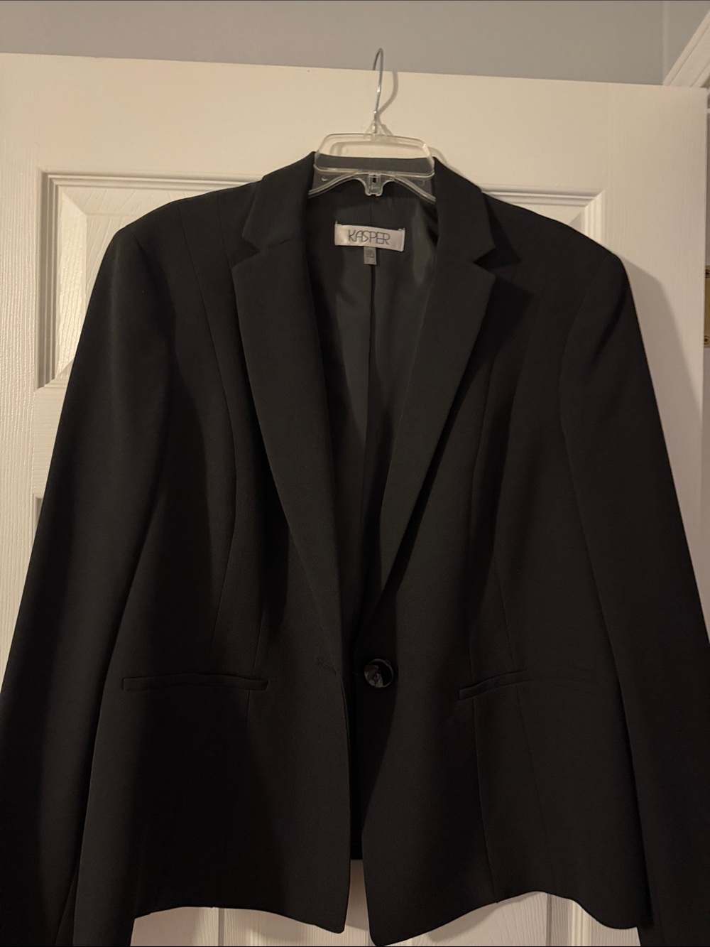 Kasper Black Single-Button Women's Blazer